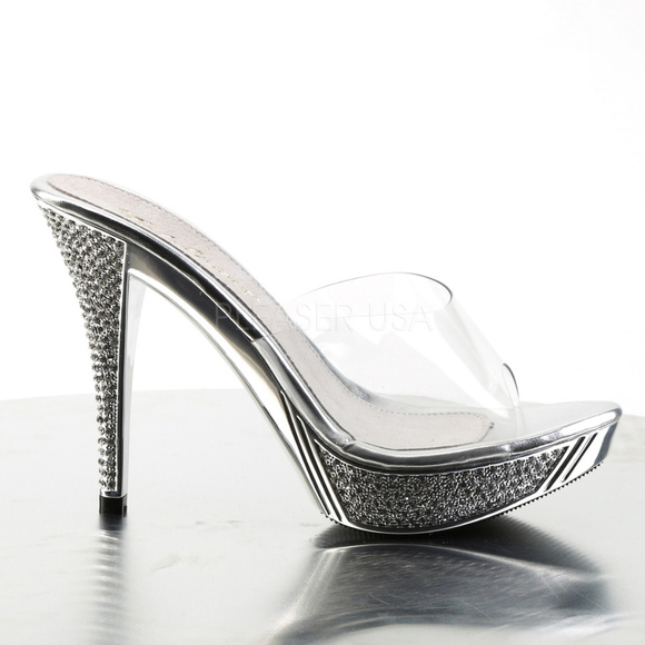 Rhinestone Platform High Heel Shoes - Picture 1 of 4